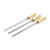 3 Stainless Steel Barbecue Swords 2 3 Stainless Steel Barbecue Swords -KAMDI24 Verkäufe Edelstahl Grillpiess 3x BBQ Spiess Churrasco Grillschwert Drehspiess 1 4000x4000
