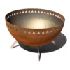 Fire Bowl In Corten Steel Look -KAMDI24 Verkäufe Halbkugel Feuerschale Cortenstahloptik 1 4000x4000