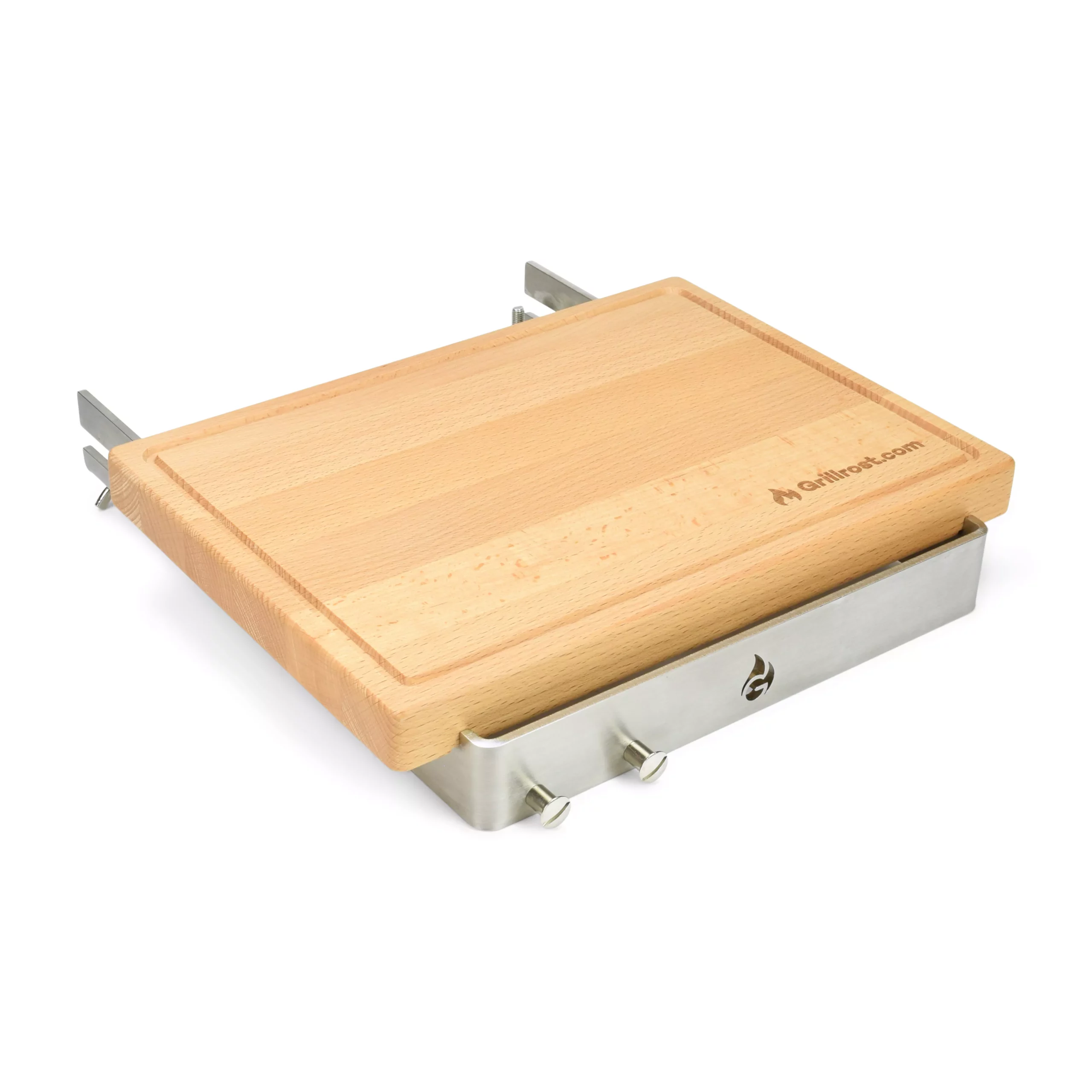 Wooden Board With Holder For Fire Plates 3 Wooden Board With Holder For Fire Plates