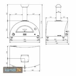 Alfa Forni Brio Gas-Pizzaofen Schwarz Ohne Unterbau -KAMDI24 Verkäufe alfa forni brio gas pizzaofen schwarz ohne unterbau 20849 m 6