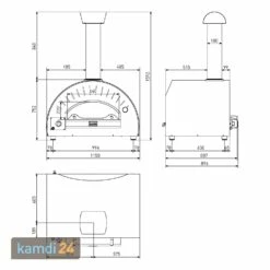 Alfa Forni Dolce Vita Gas-Pizzaofen Grau Ohne Unterbau -KAMDI24 Verkäufe alfa forni dolce vita pizzaofen grau ohne unterbau 20697 m 9