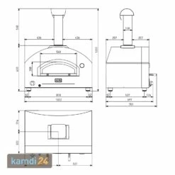 Alfa Forni Stone Oven Gas-Pizzaofen Kupfer Ohne Unterbau -KAMDI24 Verkäufe alfa forni stone oven gas pizzaofen kupfer ohne unterbau 20847 m 9