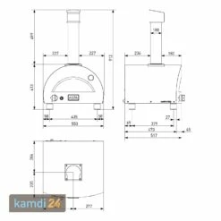 Alfa Moderno Portable Gas-Pizzaofen Antikrot -KAMDI24 Verkäufe alfa moderno portable gas pizzaofen antikrot 25617 m 11