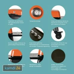 Everdure FURNACE™ Gasgrill Orange Mit Doppelboden -KAMDI24 Verkäufe everdure furnace gasgrill orange mit doppelboden 20577 m 5