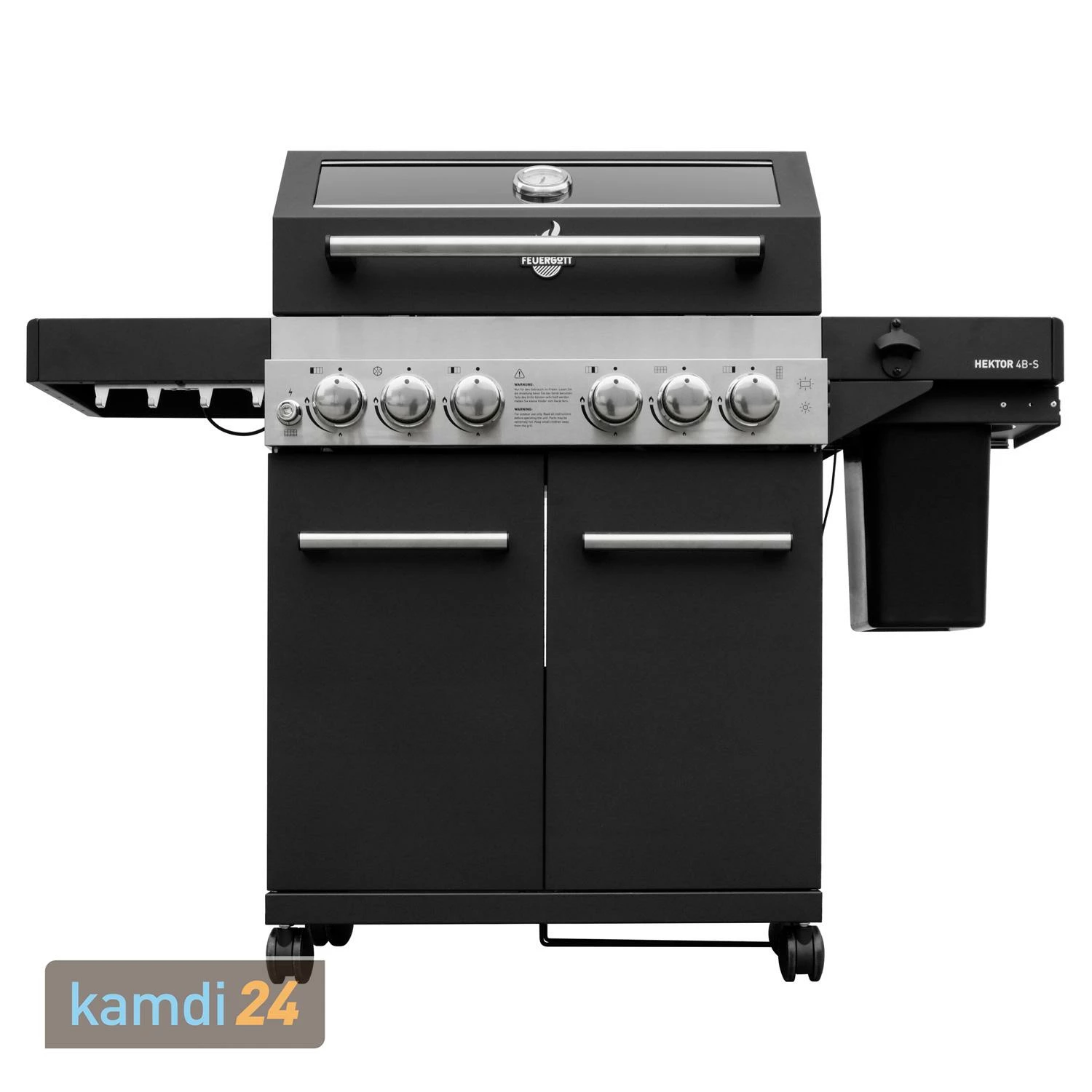 Feuergott Gas-Grillstation Hektor 4B-S Inkl. Abdeckhaube 4 Feuergott Gas-Grillstation Hektor 4B-S Inkl. Abdeckhaube – Bild 2
