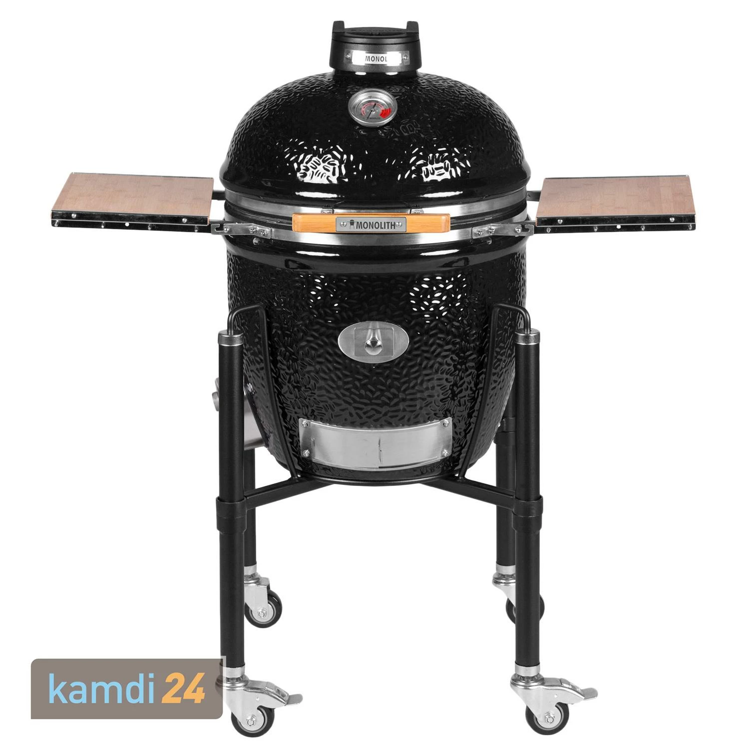 MONOLITH CLASSIC BBQ GURU Keramikgrill PRO-Serie 2.0 Schwarz Mit Gestell Und Seitentischen 4 MONOLITH CLASSIC BBQ GURU Keramikgrill PRO-Serie 2.0 Schwarz Mit Gestell Und Seitentischen – Bild 2