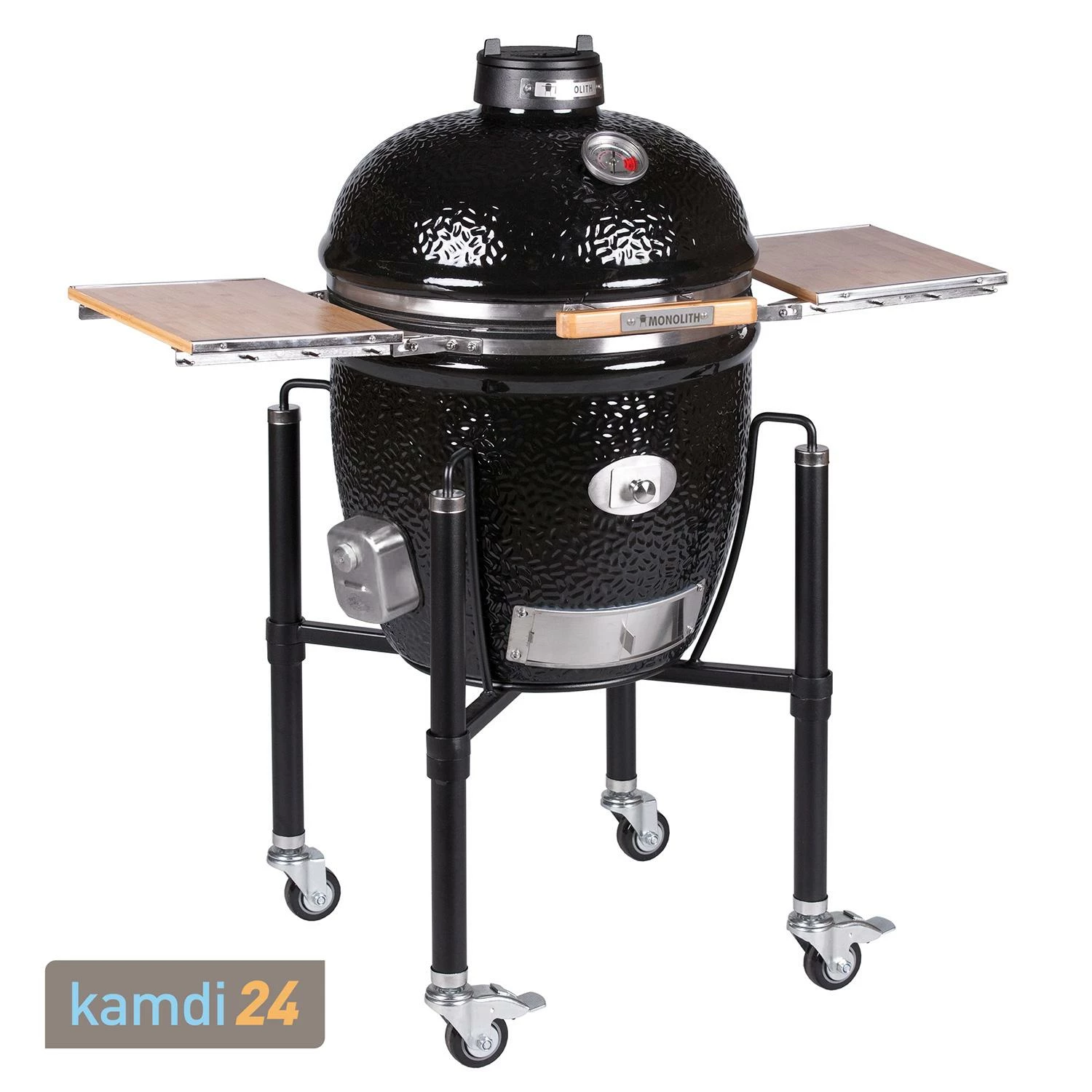MONOLITH CLASSIC BBQ GURU Keramikgrill PRO-Serie 2.0 Schwarz Mit Gestell Und Seitentischen 3 MONOLITH CLASSIC BBQ GURU Keramikgrill PRO-Serie 2.0 Schwarz Mit Gestell Und Seitentischen