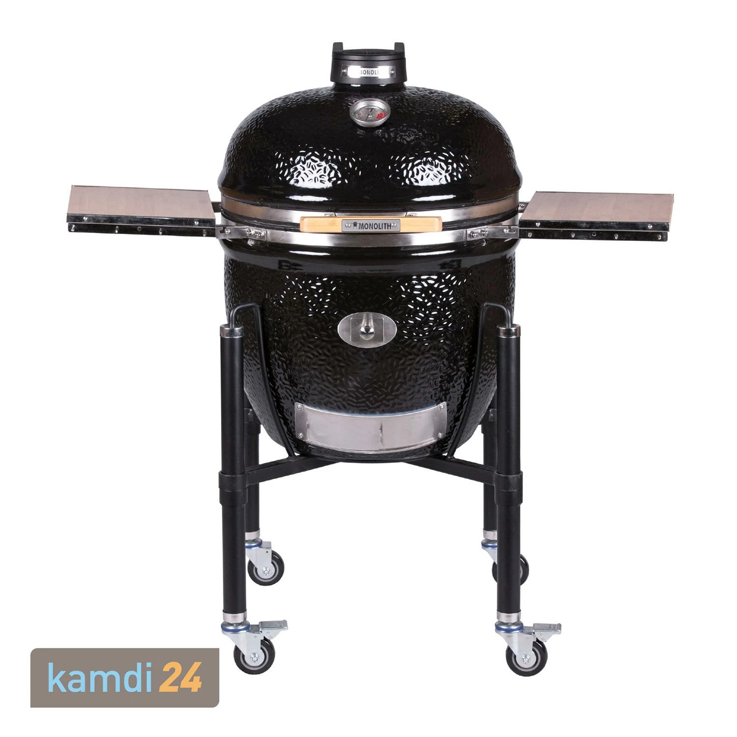 MONOLITH LeCHEF Keramikgrill PRO-Serie 2.0 Schwarz Mit Gestell Und Seitentischen 4 MONOLITH LeCHEF Keramikgrill PRO-Serie 2.0 Schwarz Mit Gestell Und Seitentischen – Bild 2