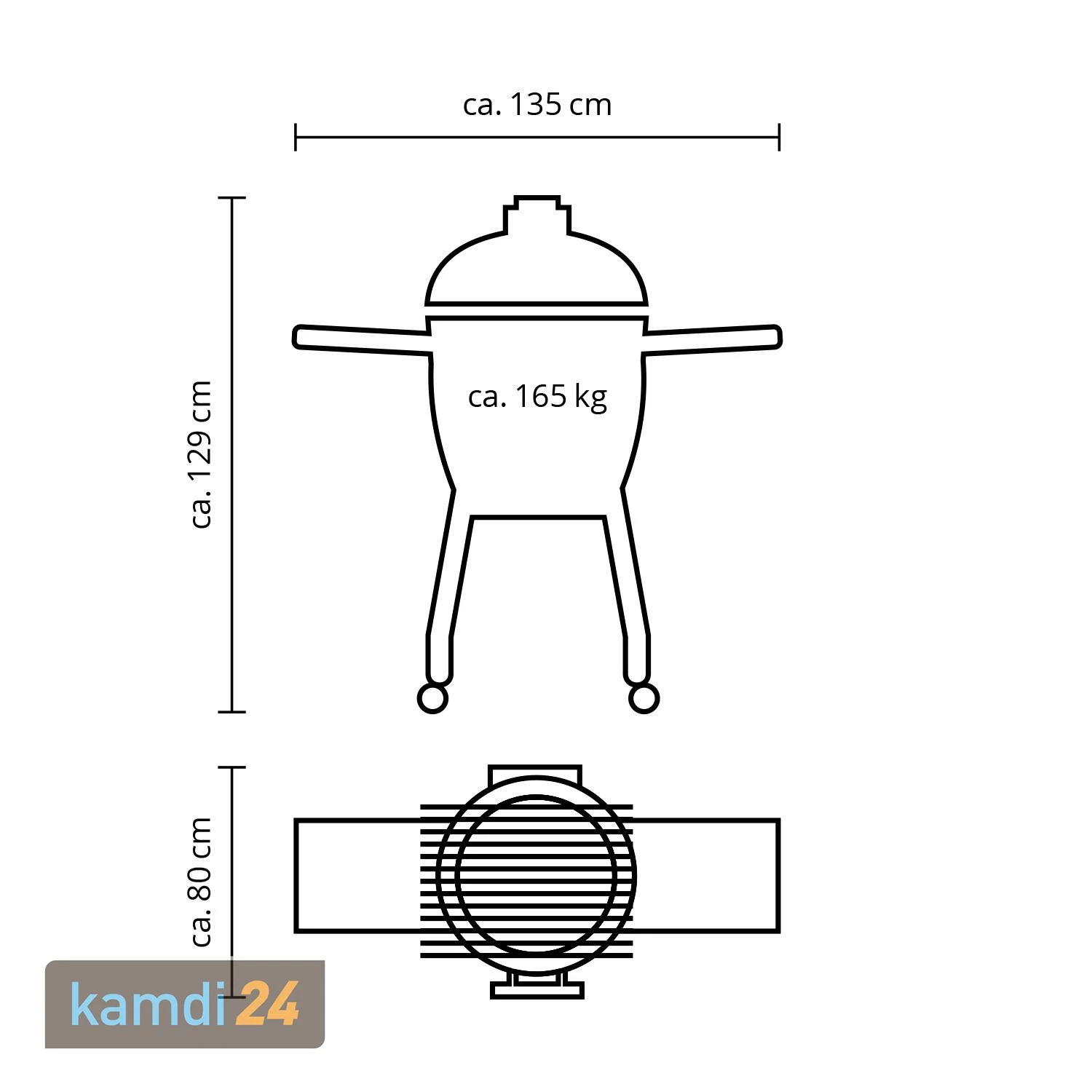 MONOLITH LeCHEF Keramikgrill PRO-Serie 2.0 Schwarz Mit Gestell Und Seitentischen 13 MONOLITH LeCHEF Keramikgrill PRO-Serie 2.0 Schwarz Mit Gestell Und Seitentischen – Bild 11