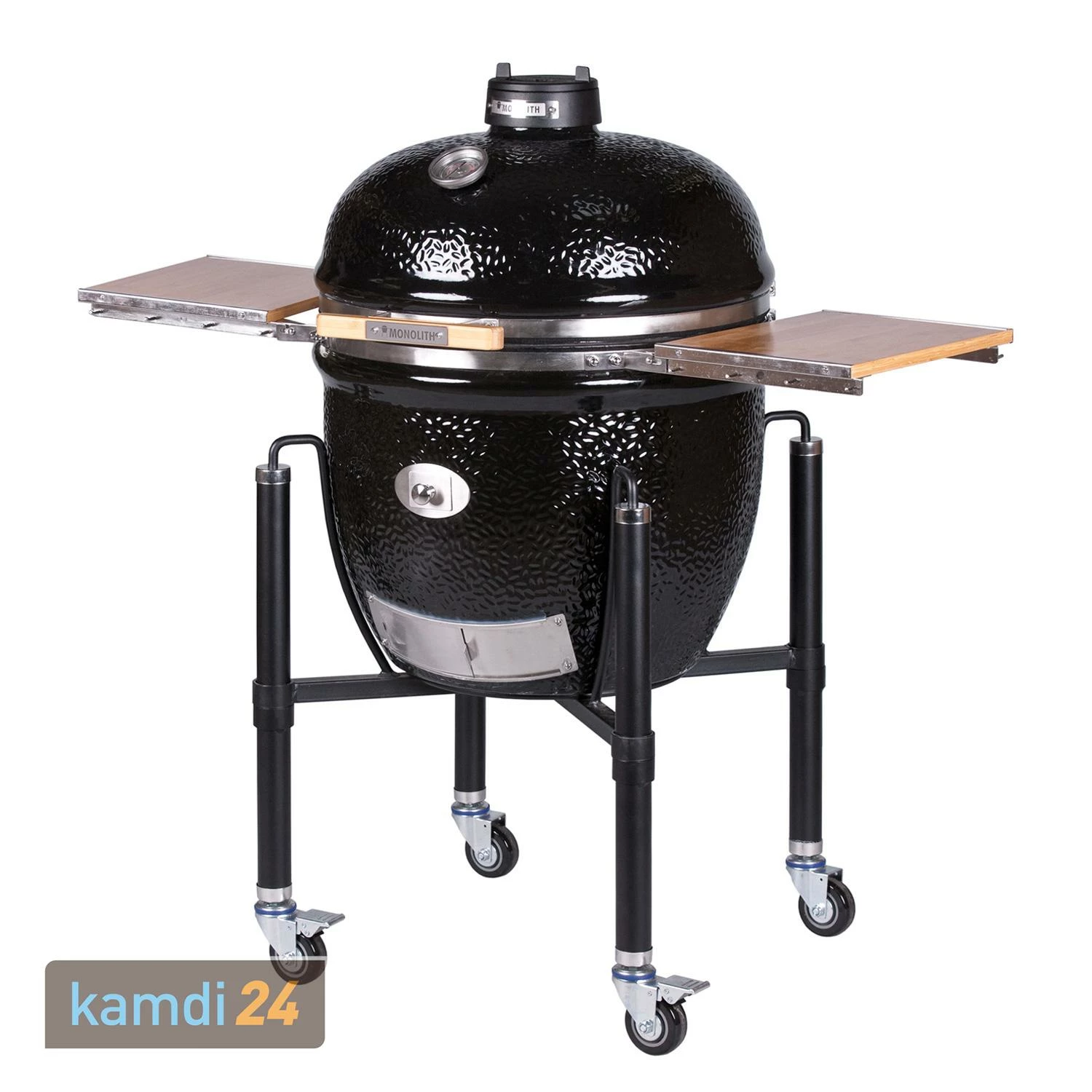 MONOLITH LeCHEF Keramikgrill PRO-Serie 2.0 Schwarz Mit Gestell Und Seitentischen 5 MONOLITH LeCHEF Keramikgrill PRO-Serie 2.0 Schwarz Mit Gestell Und Seitentischen – Bild 3