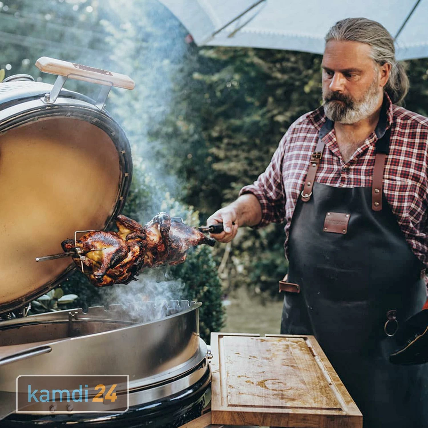 MONOLITH LeCHEF Keramikgrill PRO-Serie 2.0 Schwarz Mit Gestell Und Seitentischen 11 MONOLITH LeCHEF Keramikgrill PRO-Serie 2.0 Schwarz Mit Gestell Und Seitentischen – Bild 9