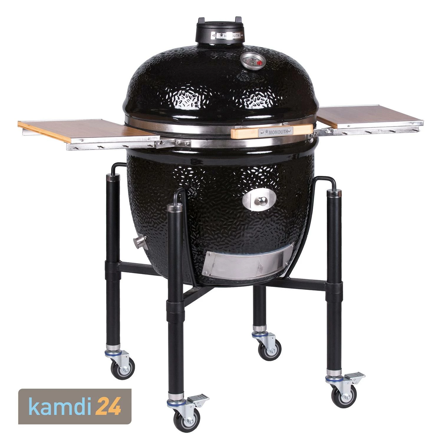 MONOLITH LeCHEF Keramikgrill PRO-Serie 2.0 Schwarz Mit Gestell Und Seitentischen 3 MONOLITH LeCHEF Keramikgrill PRO-Serie 2.0 Schwarz Mit Gestell Und Seitentischen
