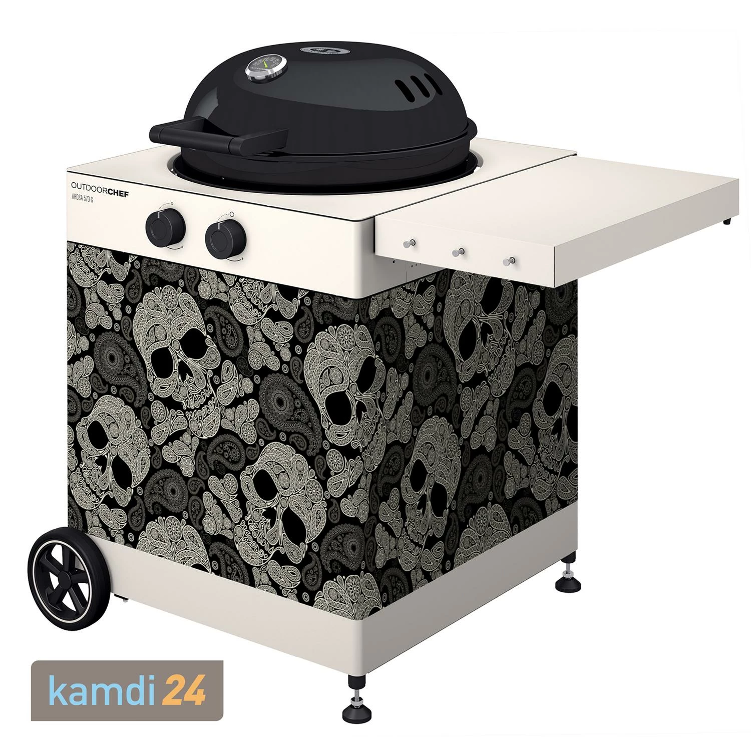 Outdoorchef Arosa 570 G Tex Gasgrill Skull Paisley 3 Outdoorchef Arosa 570 G Tex Gasgrill Skull Paisley