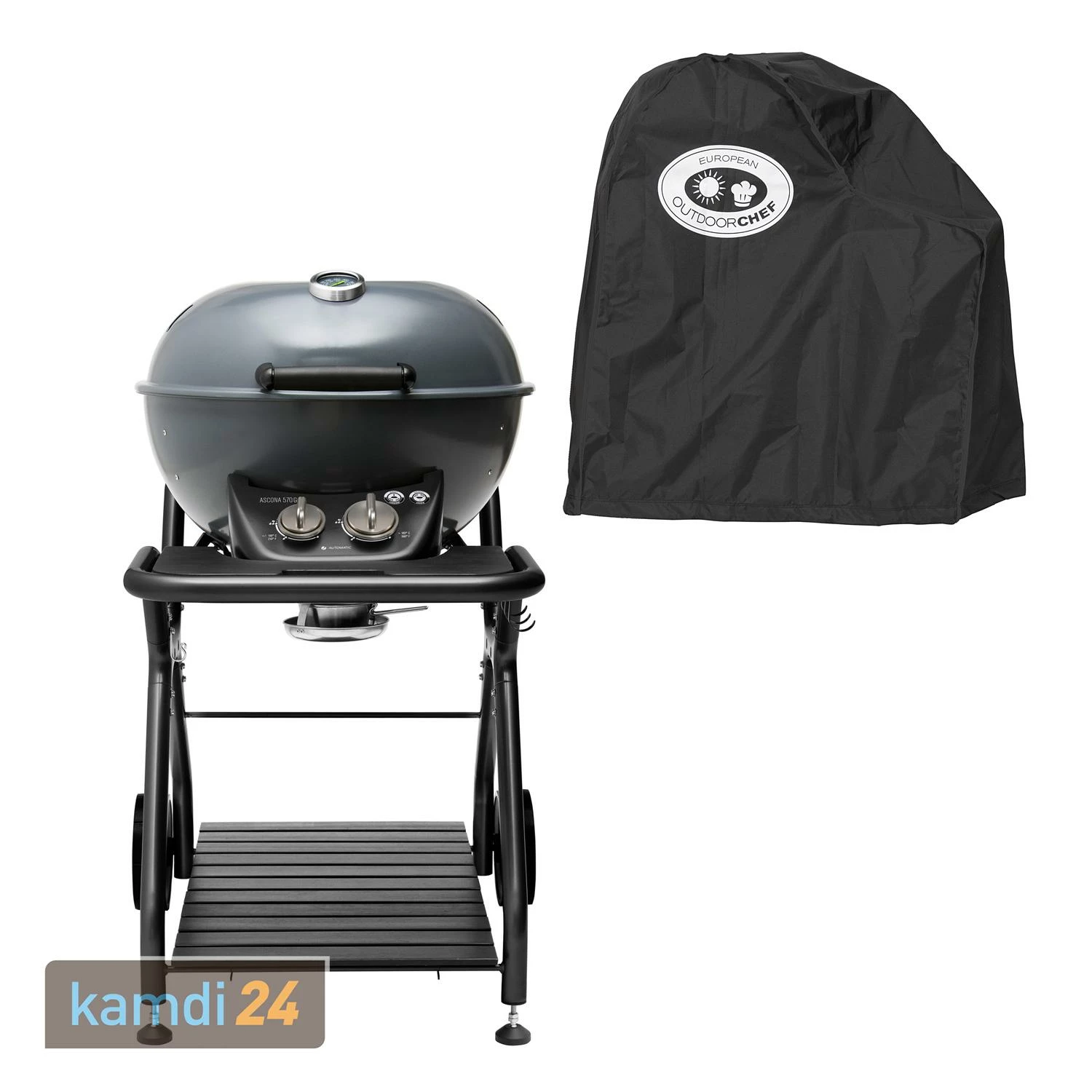 Outdoorchef Ascona 570 G Gas-Kugelgrill Dunkelgrau + Abdeckhaube 3 Outdoorchef Ascona 570 G Gas-Kugelgrill Dunkelgrau + Abdeckhaube