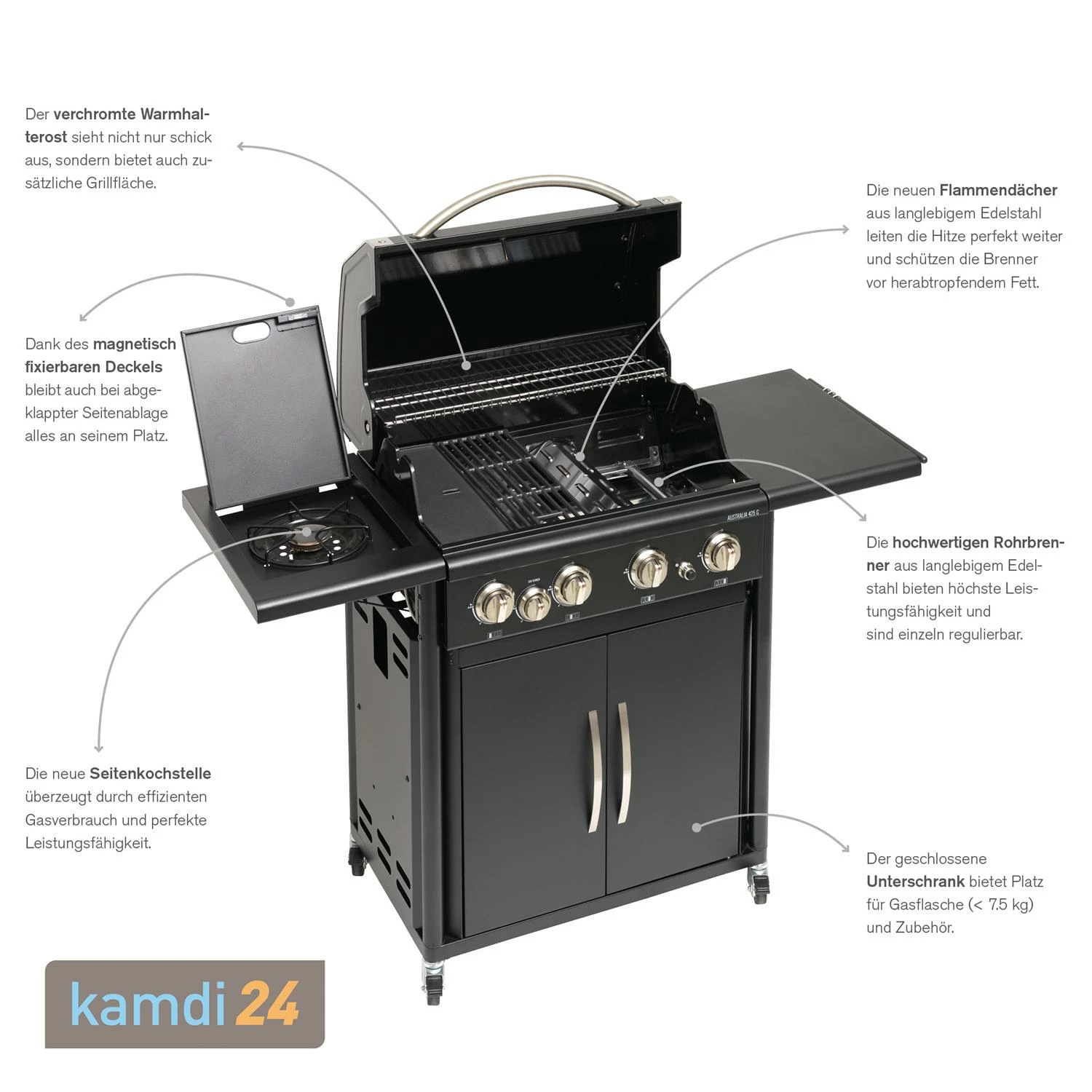 Outdoorchef Australia 425 G Gas-Grillstation 7 Outdoorchef Australia 425 G Gas-Grillstation – Bild 5