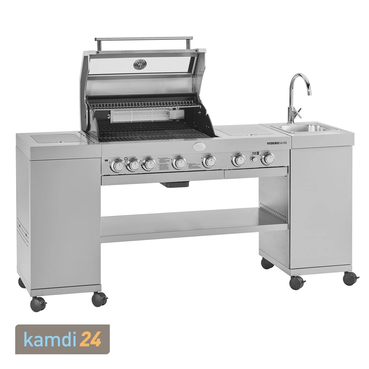 Rösle RÖSLE BBQ-Kitchen Videro G4-SK Vario+ Gasgrill Edelstahl 4 Rösle RÖSLE BBQ-Kitchen Videro G4-SK Vario+ Gasgrill Edelstahl – Bild 2