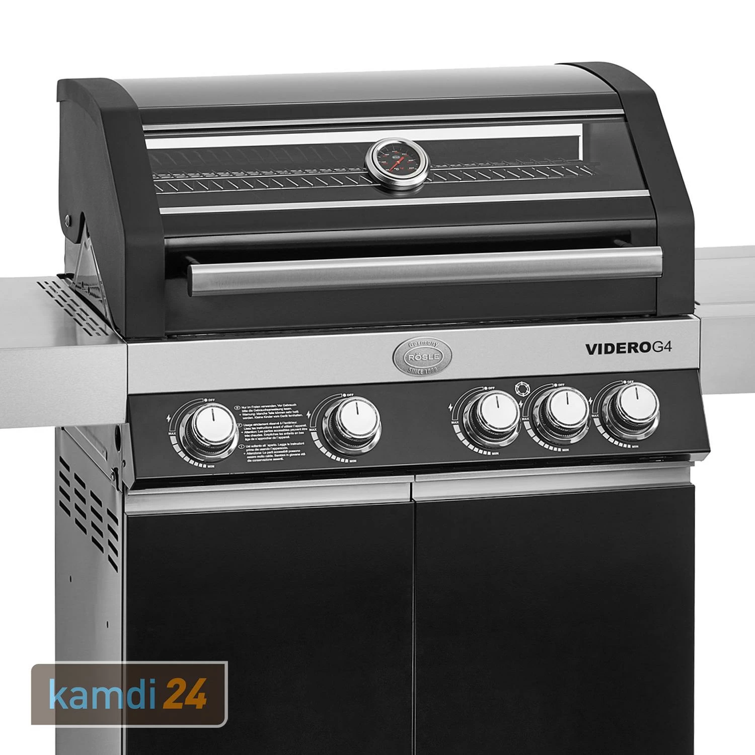 Rösle RÖSLE BBQ-Station Videro G4 Gasgrill Schwarz Aktuelles Modell 5 Rösle RÖSLE BBQ-Station Videro G4 Gasgrill Schwarz Aktuelles Modell – Bild 3