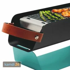 UNA Holzkohlegrill Türkis -KAMDI24 Verkäufe una holzkohlegrill tuerkis 12946 m 1