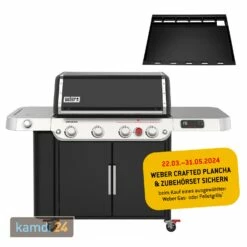 Weber Genesis EPX-470 Smart Gas-Grillstation Schwarz Inkl. Grillplatte