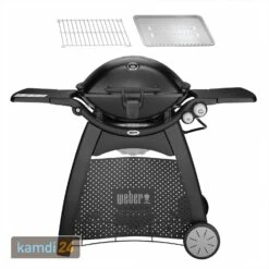 KAMDI24 Verkäufe 35 Weber Q 3200 Gasgrill Mit Rollwagen Inkl. Hitzeschild Und Bratenrost