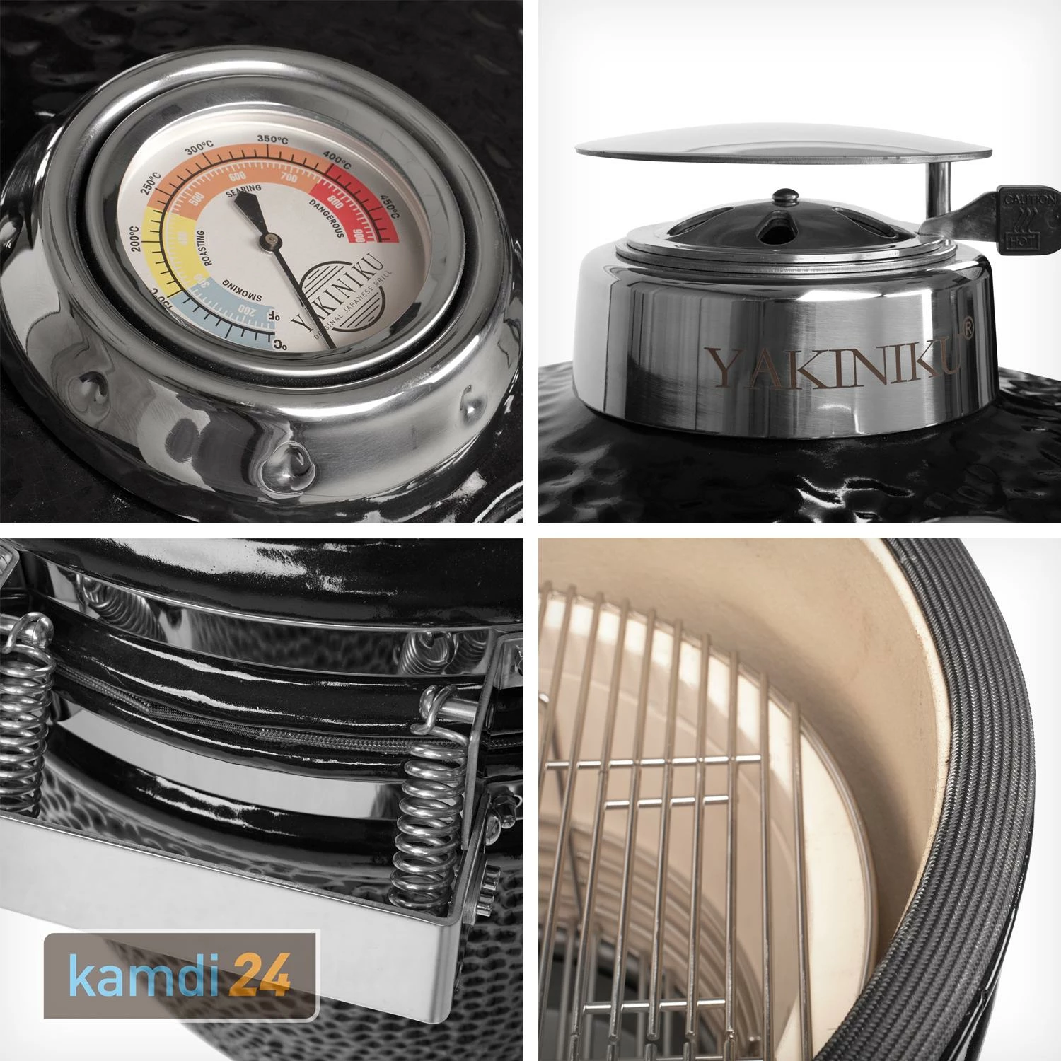 Yakiniku Keramik Grill Kamado Compact 13" Inkl. Campinggestell 10 Yakiniku Keramik Grill Kamado Compact 13" Inkl. Campinggestell – Bild 8