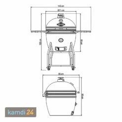 Yakiniku Keramik Grill Kamado XXL 24" Mit Gestell -KAMDI24 Verkäufe yakiniku keramik grill kamado xxl 24 mit gestell 22829 m 11